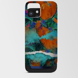 Urban river sunset abstract iPhone Card Case