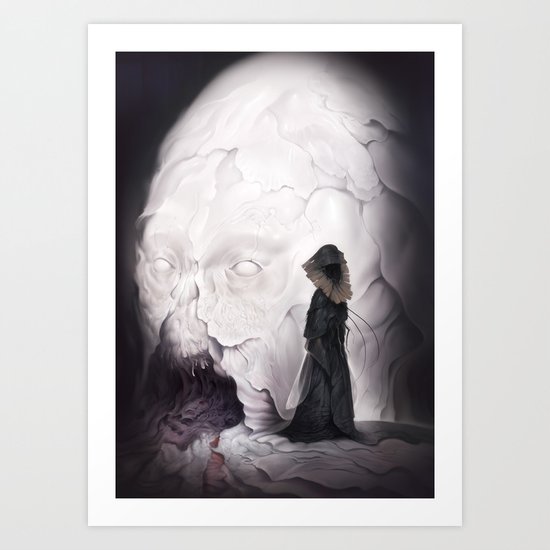 Death Claims the Godhead Art Print