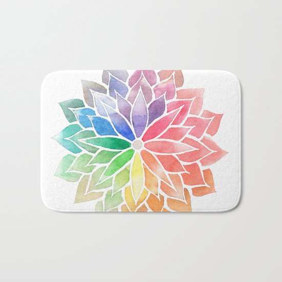 Multicolor Mandala Bath Mat
