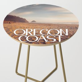 Oregon Coast Beach Sunset | Travel Photography Side Table