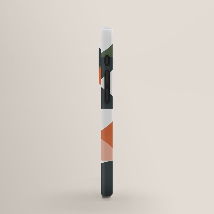 Mid Century Geometric 16 iPhone Case by The Old Art Studio