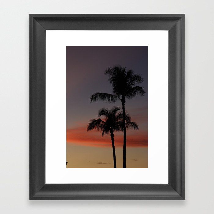 Hawaiian Palm Trees Framed Art Print