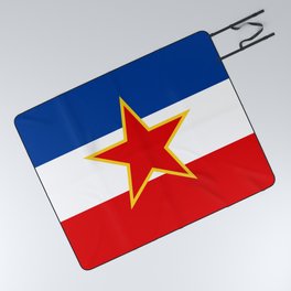 Flag of Yugoslavia Picnic Blanket
