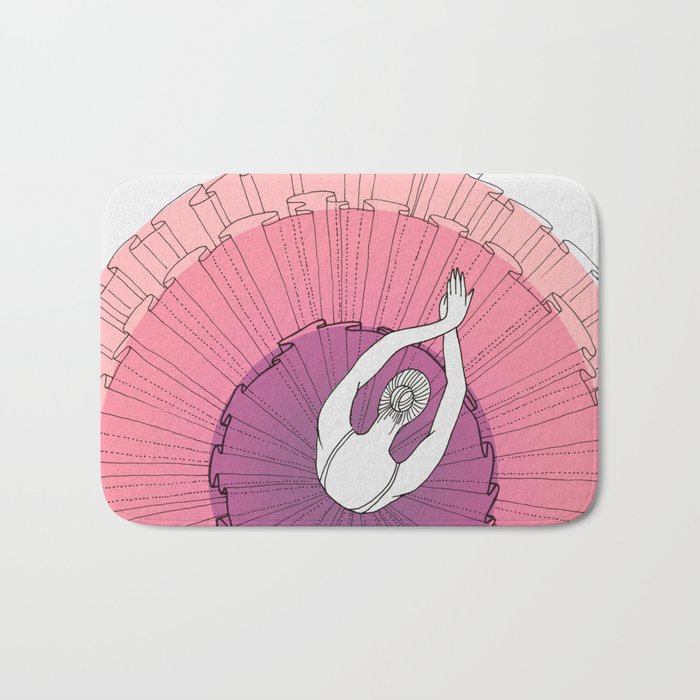 Pink Ballerina Bath Mat