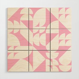 Geometrical modern classic shapes composition 16 Wood Wall Art