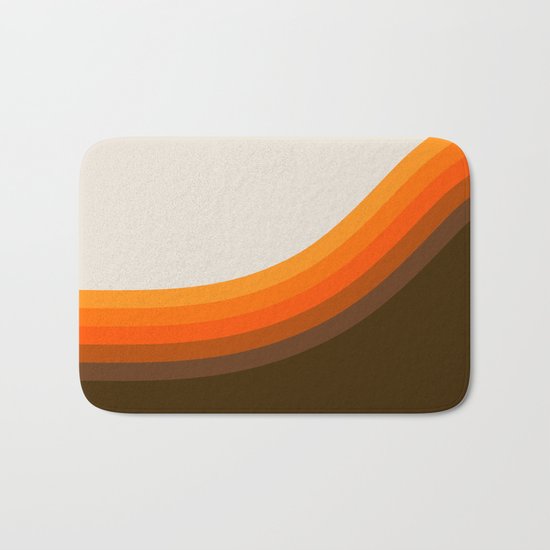 Golden Horizon Diptych - Right Side Bath Mat