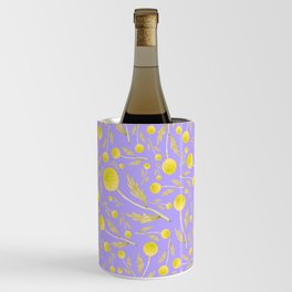 Yellow wildflowers on purple Wine Chiller