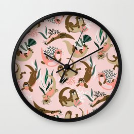 Otter Collection - Blush Palette Wall Clock