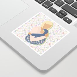 Mama carrying baby Sticker