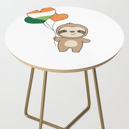 Sloth With Ireland Balloons Cute Animals Happiness Side Table
