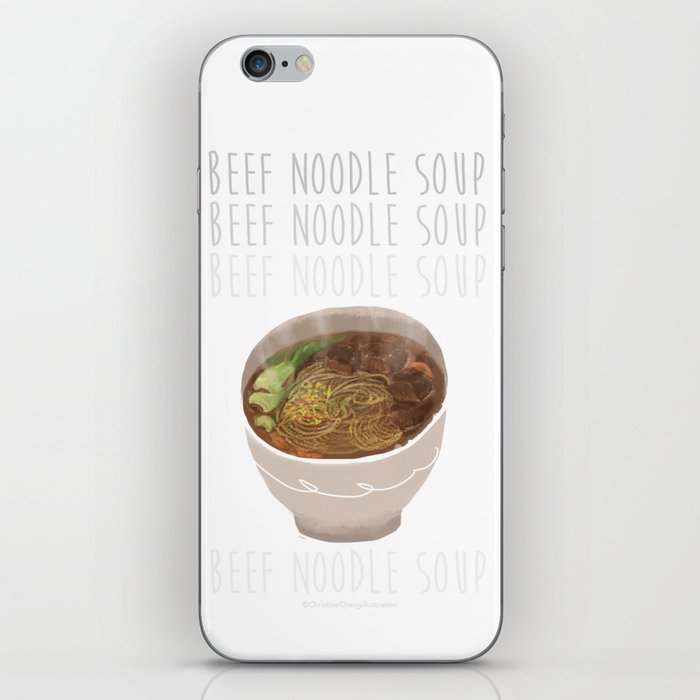 Taiwanese Beef Noodle Soup iPhone Skin