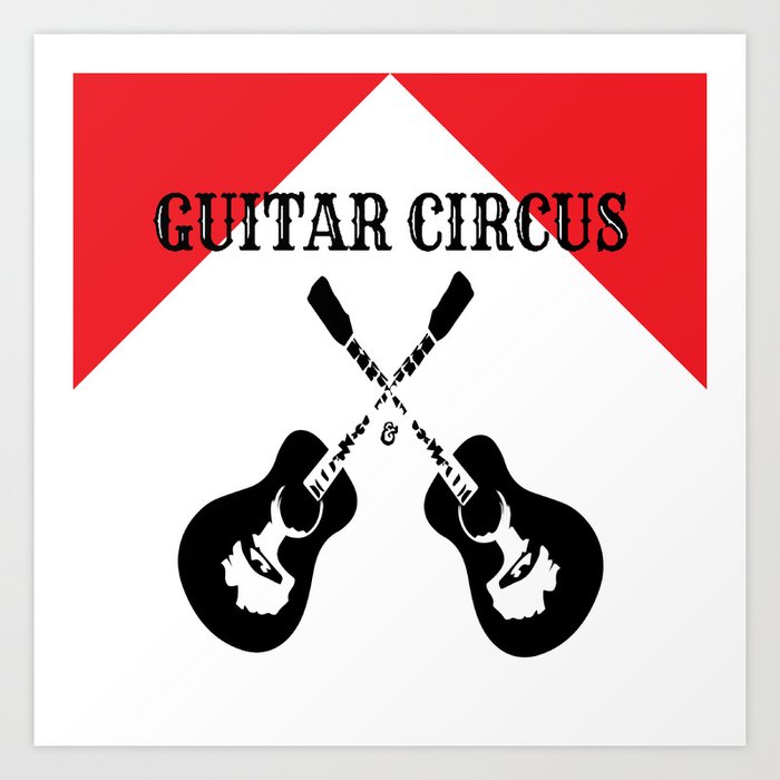 Guitar Circus Art Print