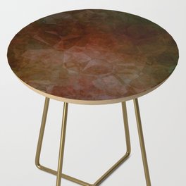 Warm brown polygonal Side Table