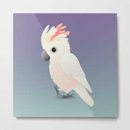 Salmon -crested cockatoo digital Metal Print | Bird, Moluccancockatoo, Pet, Digital, Avian, Parakeet, Vector, Graphicdesign, Whitecockatoo, Illustration 