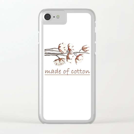 cotton Clear iPhone Case