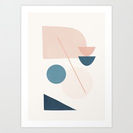 Abstract Minimal Shapes 32 Art Print