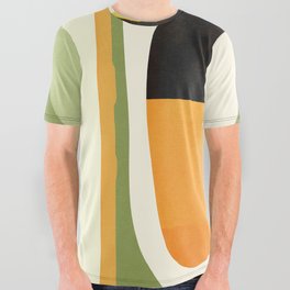 Modern Abstract Geometric Art 26 All Over Graphic Tee