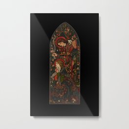 The Annunciation, 1857. Sir Edward Burne-Jones Metal Print | Painting, Jones, Faith, Mary, Siredwardburne, Vintage, Church, Antique, 1857, Glass 