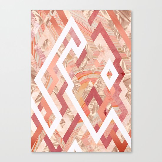 Pink Geometrics Canvas Print