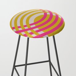 Arches in Fandango Pink and Mustard Yellow Bar Stool