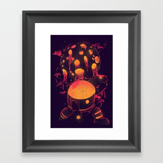 Super Heroic Pose Framed Art Print
