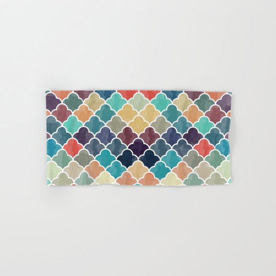 Watercolor Lovely Pattern VVXI Hand & Bath Towel