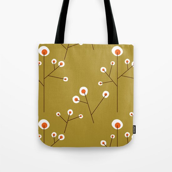 Retro Green Pattern Design Tote Bag