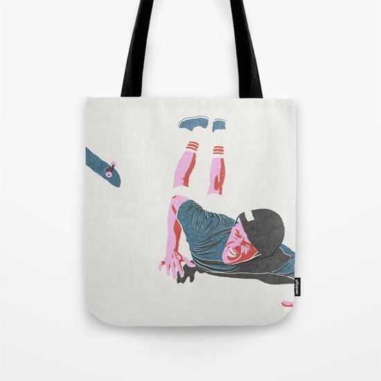 skateboarding 3 (lost time, risograph) Tote Bag