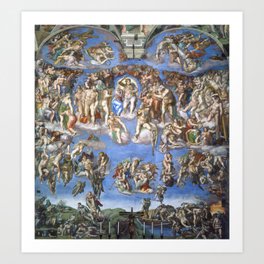 Michelangelo Last Judgement Art Print