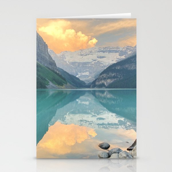 Lake Louise Sunrise Stationery Cards