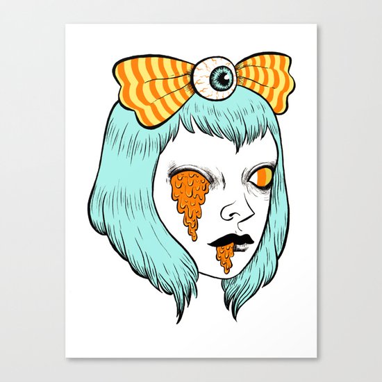 candy corn melt Canvas Print