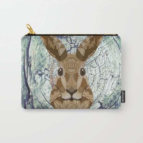 Ornate Hare Carry-All Pouch