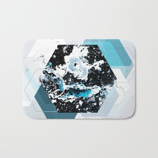 Geometric Textures 4 Bath Mat