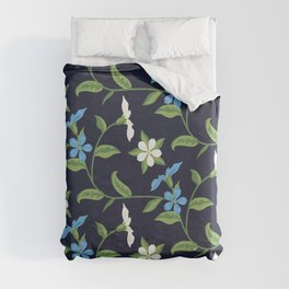 Colorful Spring Blooms Duvet Cover