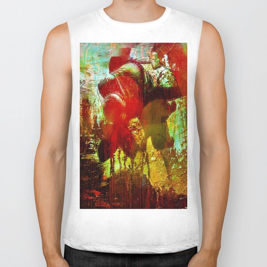 Abstract body Biker Tank