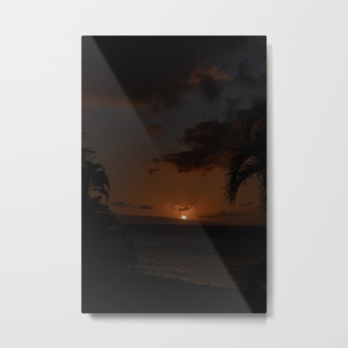 Maui Beach Sunset  Metal Print