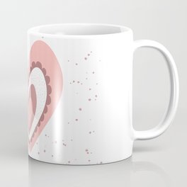 Cute Pink Heart Coffee Mug