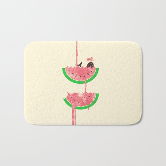watermelon falls Bath Mat