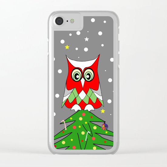 Tree Top Owl Clear iPhone Case