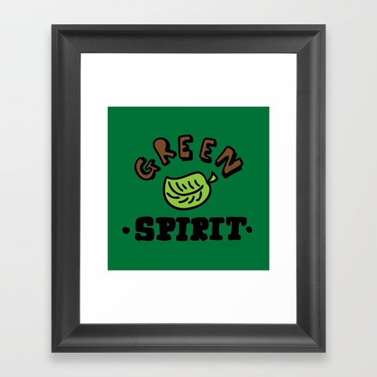 green spirit Framed Art Print