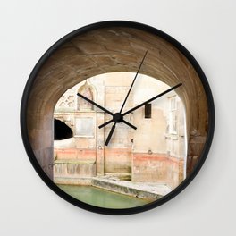 View into Roman Baths Wall Clock