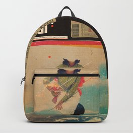 MBI13 Backpack | Faceless, Universe, Planet, Woman, Minimal, Curated, Vintage, Collage, Surrealism, Digital 