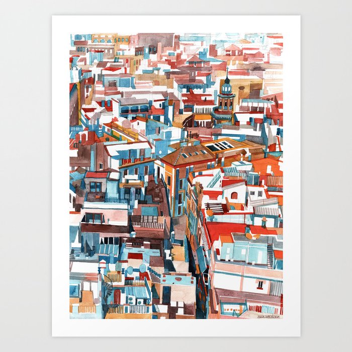 Sevilla buildings Art Print