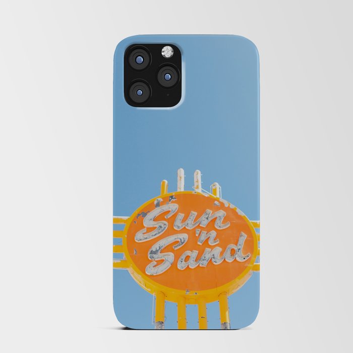 Sun 'n Sand - Vintage Sign Travel Photography iPhone Card Case