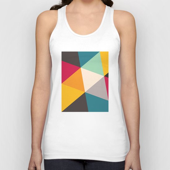 Geometric Triangles Unisex Tank Top