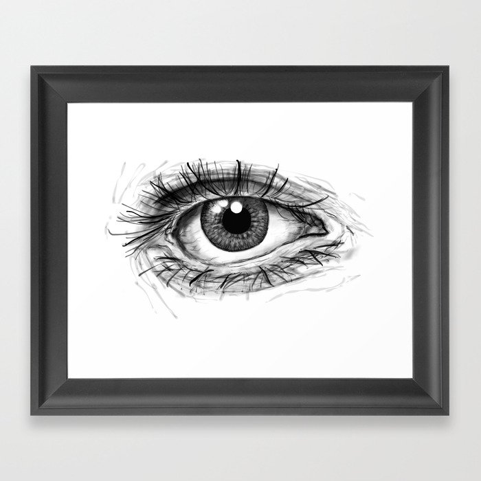 Eye Framed Art Print