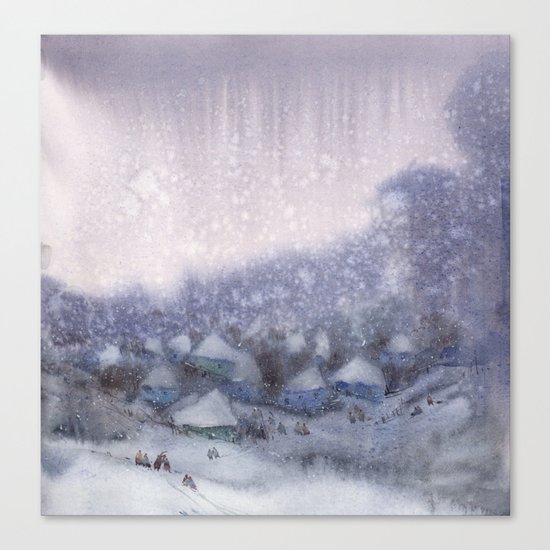Winter atmosphere Canvas Print