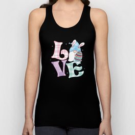 Cute Love Easter Gnome Bunny Easter Gift Unisex Tank Top