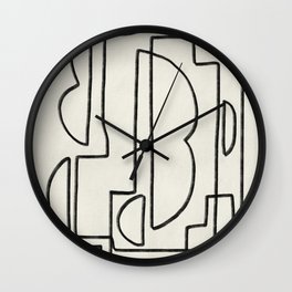 Line art abstract 24 Wall Clock