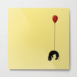 Wiener adrift Metal Print | Digital, Weinerdog, Adorable, Balloon, Cute, Puppy, Sausage, Art, Dachshund, Calm 